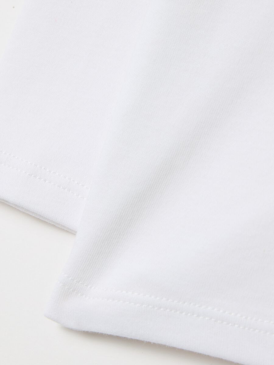 Cotton T-shirt with high neck_3