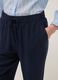 Blue jogger trousers in pure viscose with regular fit_3