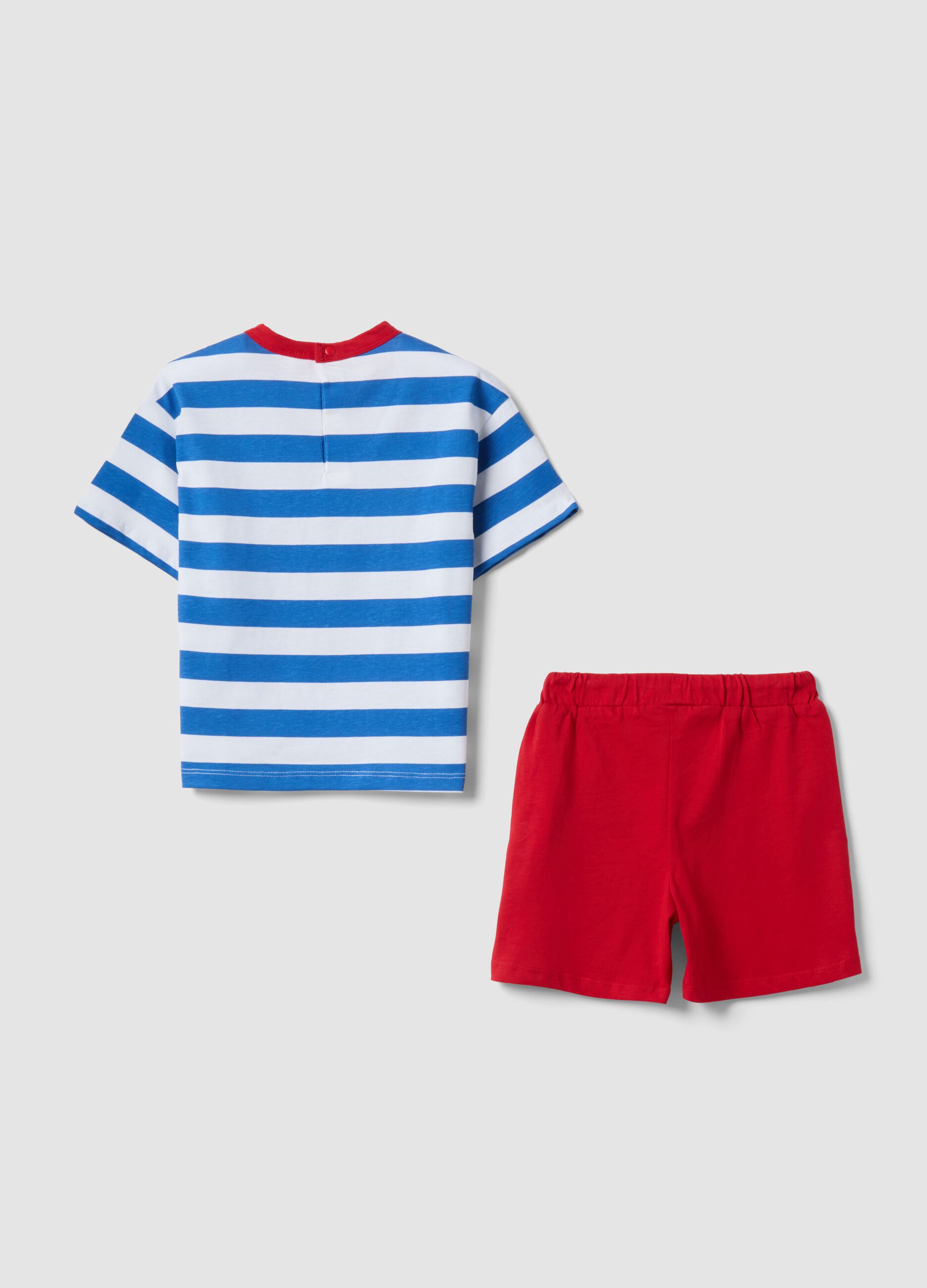 Set in puro cotone multicolor da bimbo regular fit con Spiderman