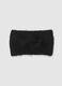 Black Headband with Braided Knit_0