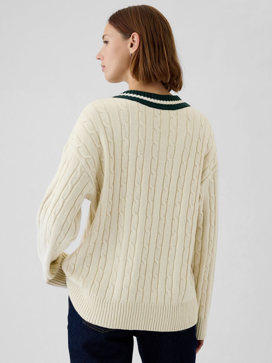 Pullover oversize con profili rigati_2