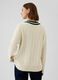 Oversized pullover with striped edging_2