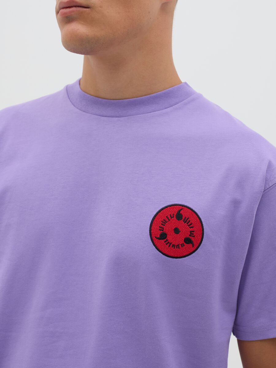 Purple Cotton Manga T-shirt_2