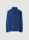 Maglia blu a dolcevita regular fit in jersey knit_0