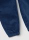 Children's Trousers in Blue Cotton and Corduroy_3