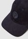 Blue hat in pure cotton and corduroy_2