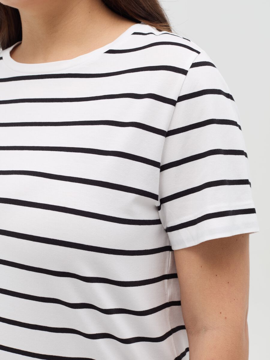 Curvy MYA stretch cotton T-shirt_2
