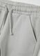 Toddler Grey Regular Fit Cotton Short Jogger Trousers_2