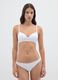 Women's White Stretch Cotton Bra_1