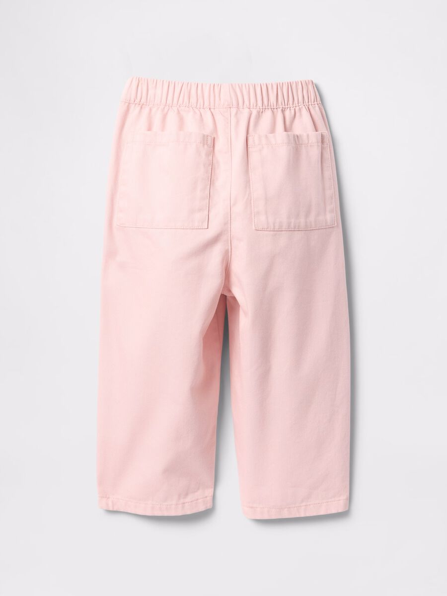 Pink wide-leg pull-on trousers_3