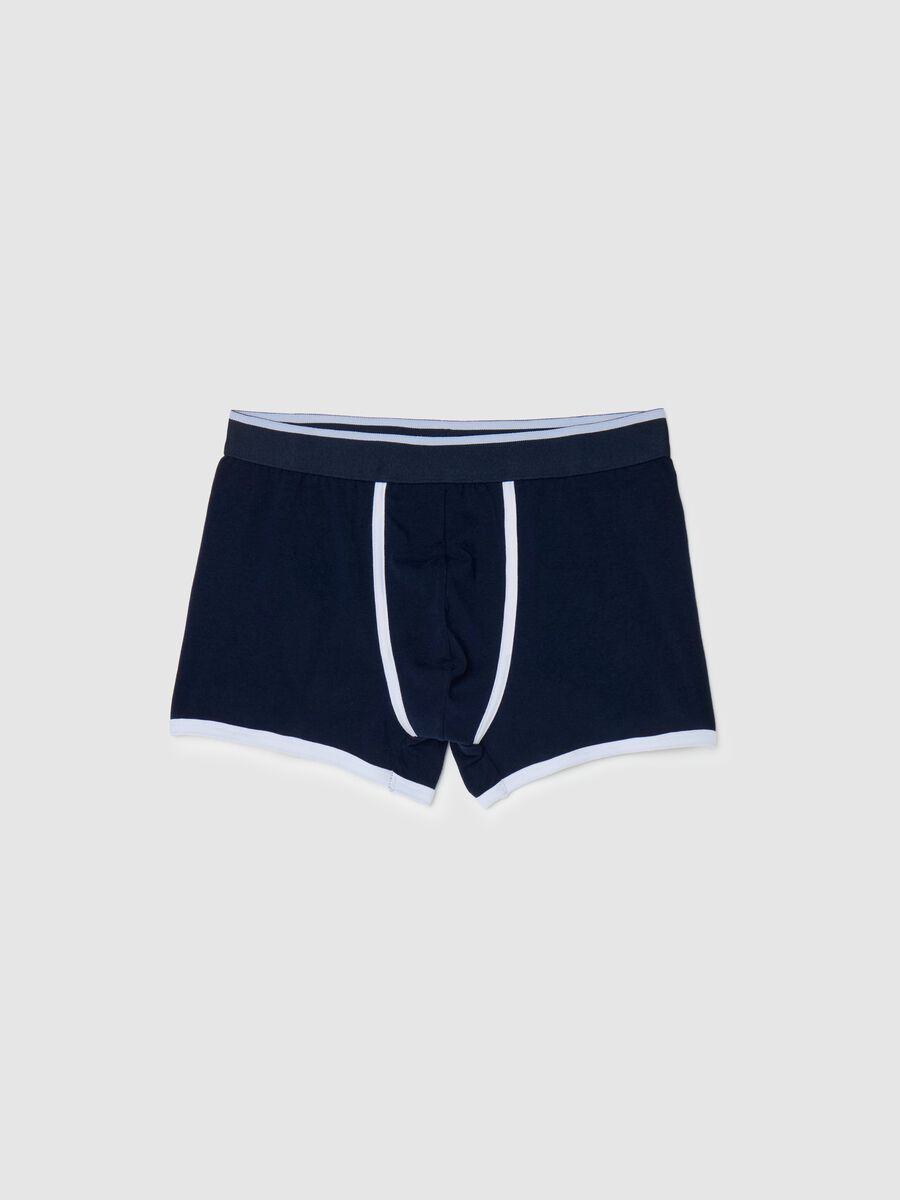 Stretch cotton boxer shorts with contrasting details._4