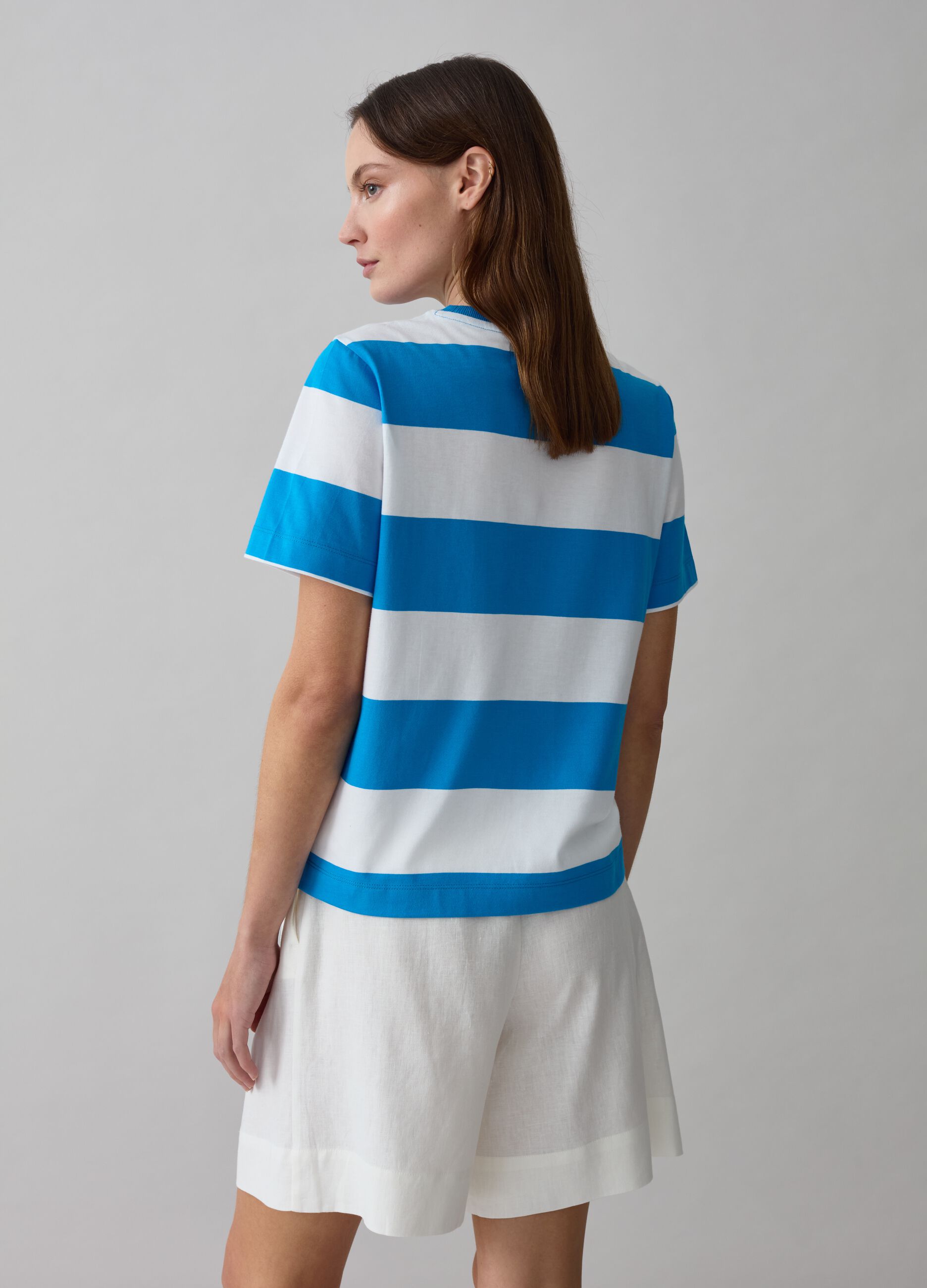 T-shirt in cotone a righe