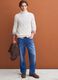 Maglia bianca in misto lana a trecce con dolcevita regular fit_0