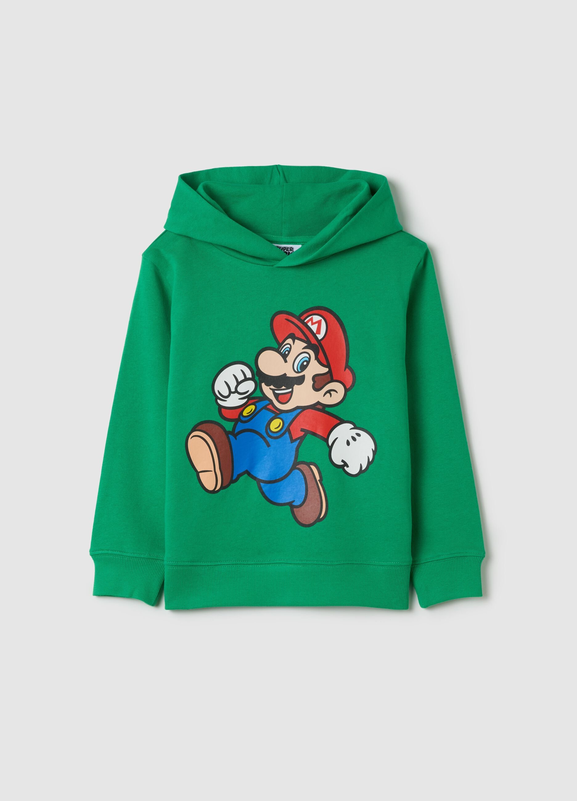 Sweatshirt with hood and Super Mario™ print