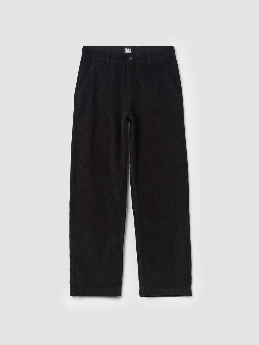 Baggy-fit trousers in corduroy_4