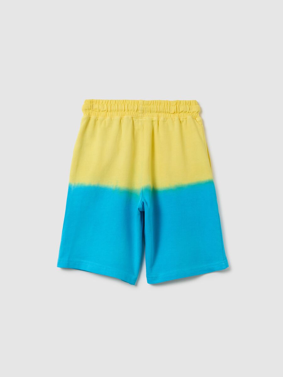 Children's multicolour regular fit cotton shorts_1