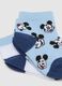 Baby's multicolour cotton blend short socks with Mickey Mouse - Tripack_1