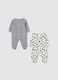 Two-pack grey velour sleepsuits_1