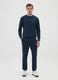 Dark Blue Crew Neck Sweatshirt_1
