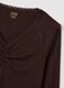 Brown pure cotton regular fit sweater_5