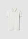 Boys' regular fit pure cotton white polo_3