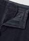 Blue chino trousers in pure cotton regular fit with pinstripes_5