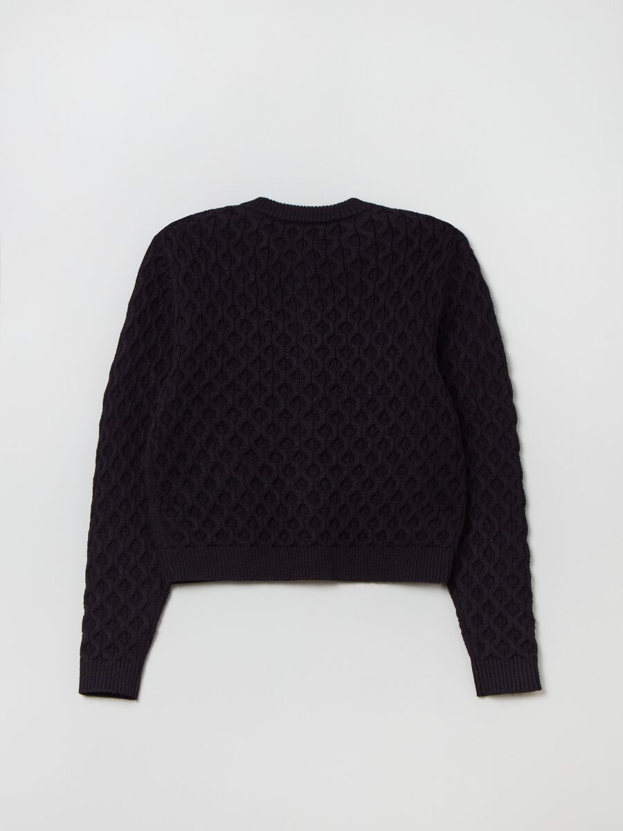 Cardigan con lavorazione ondulata _4