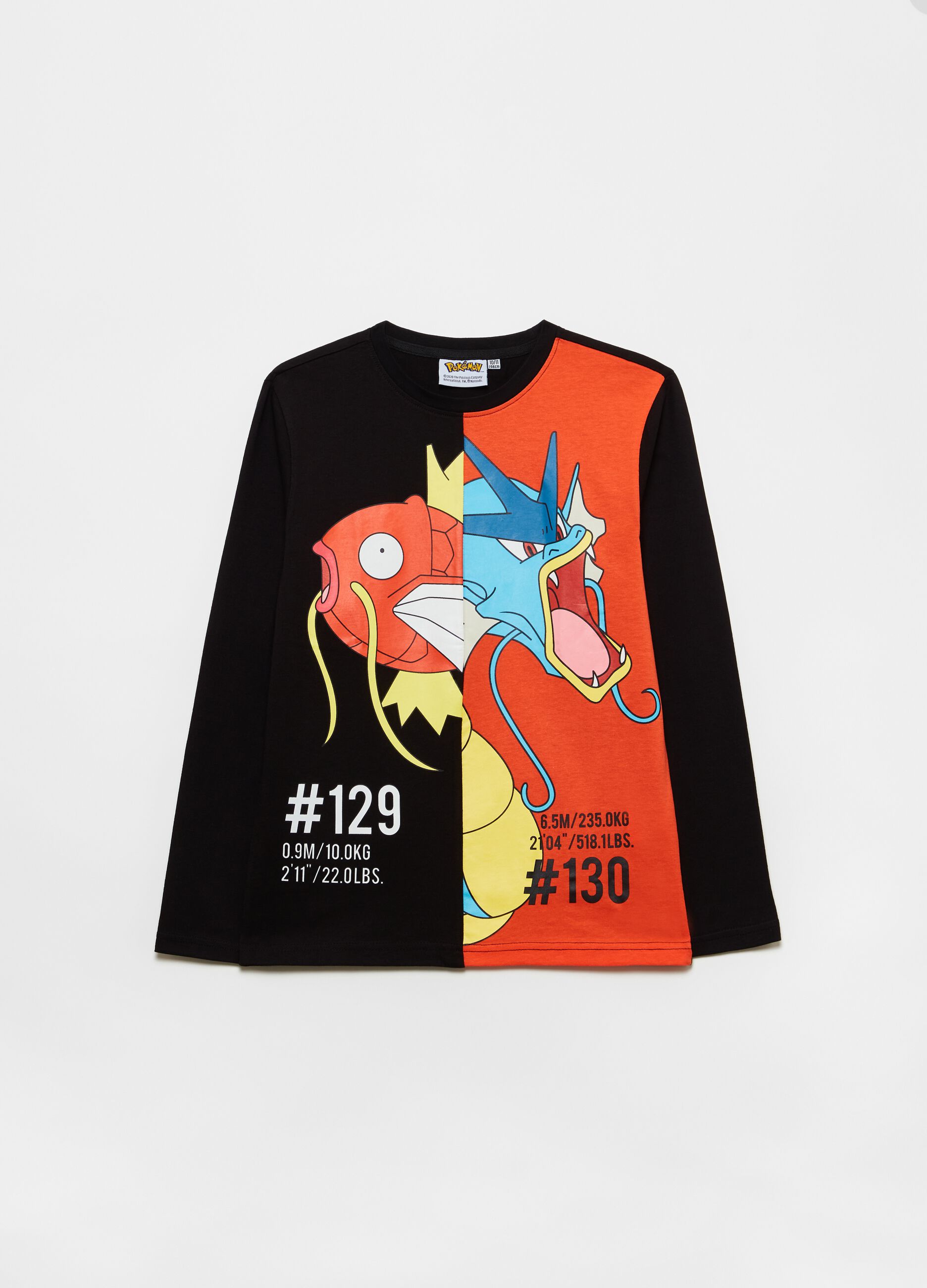 Long-sleeved T-shirt with Pokémon print