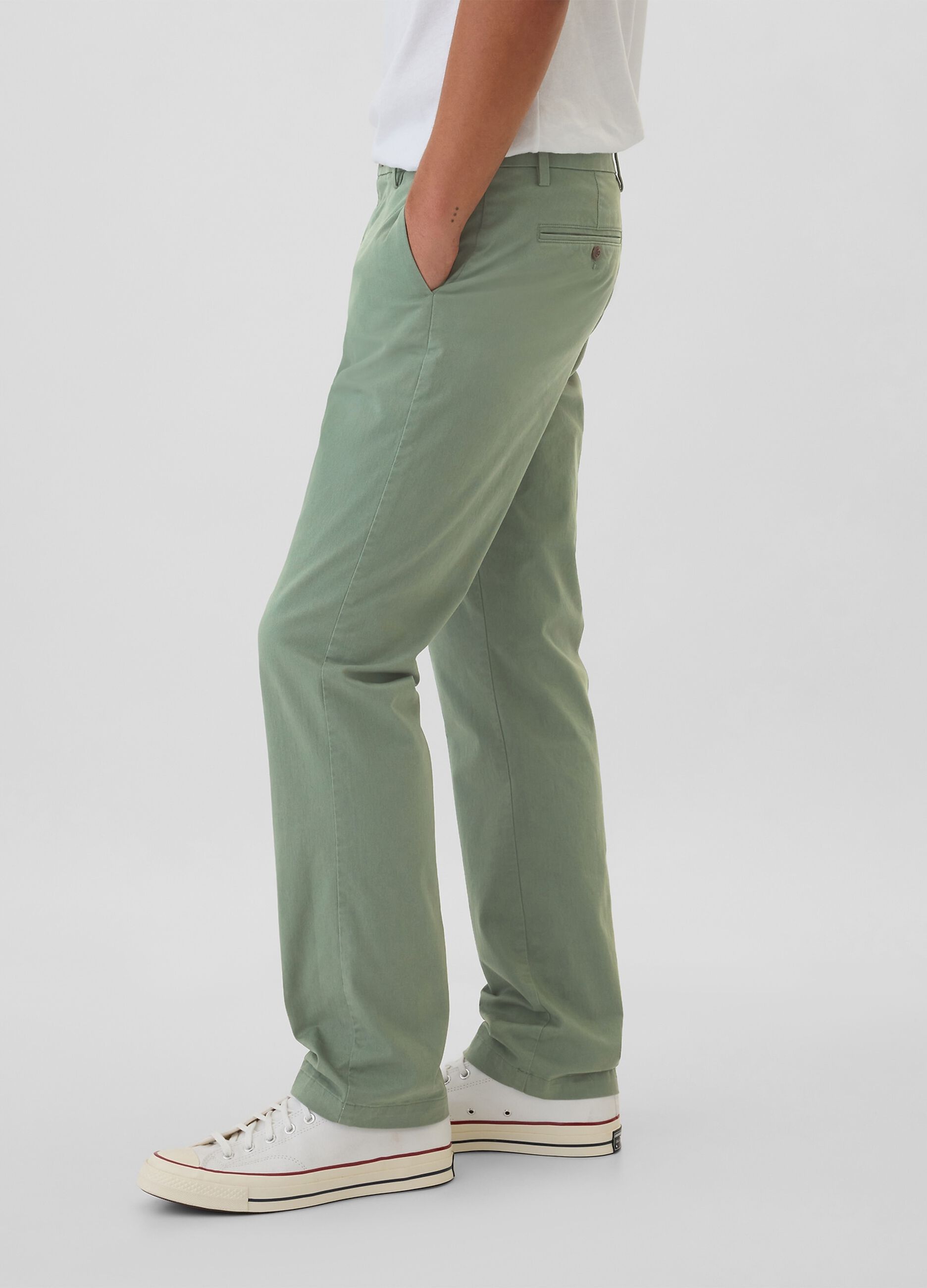 Stretch cotton chinos