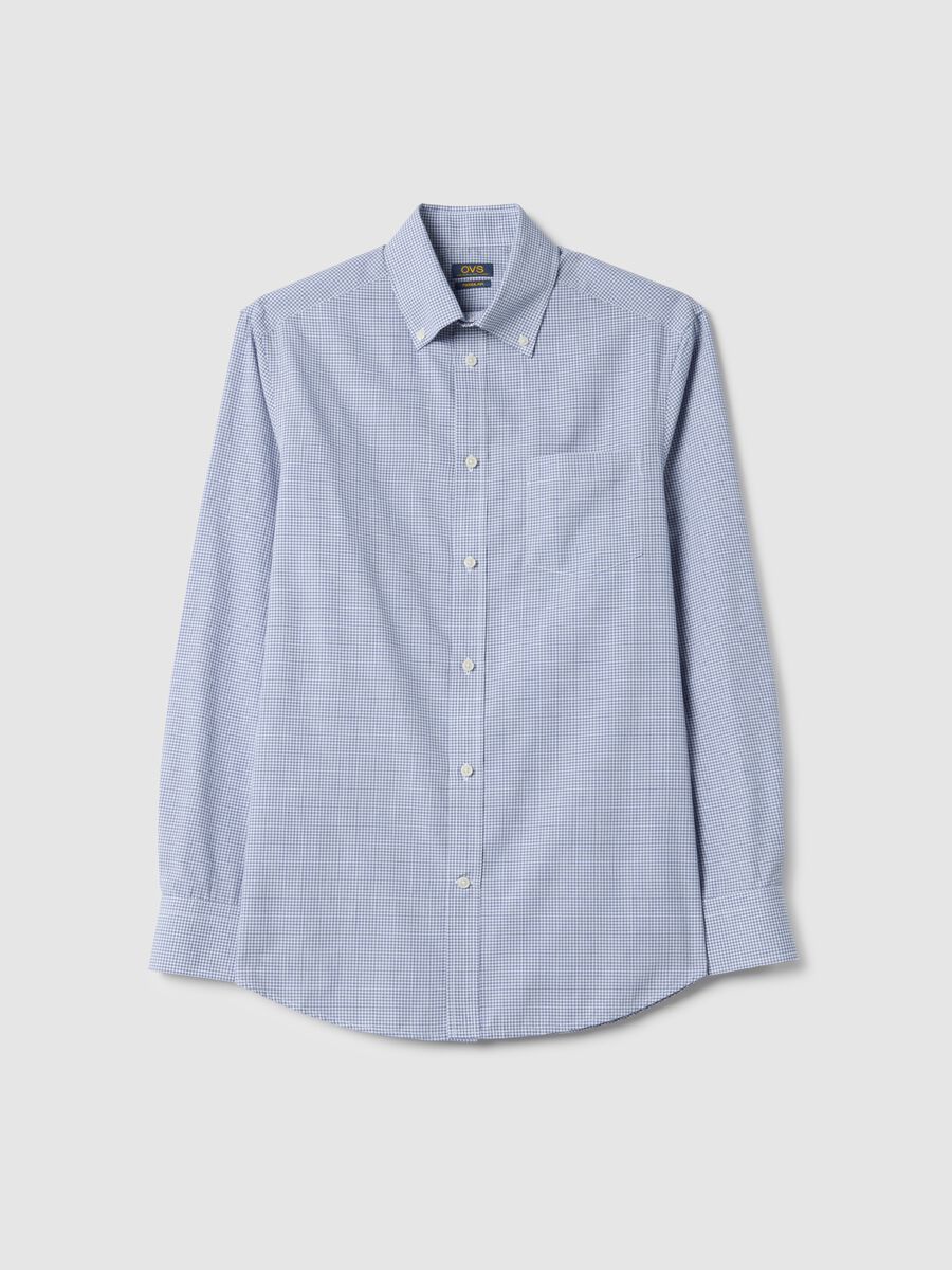 Multicolour Plaid Cotton Blend Slim Fit Easy Iron Shirt_4