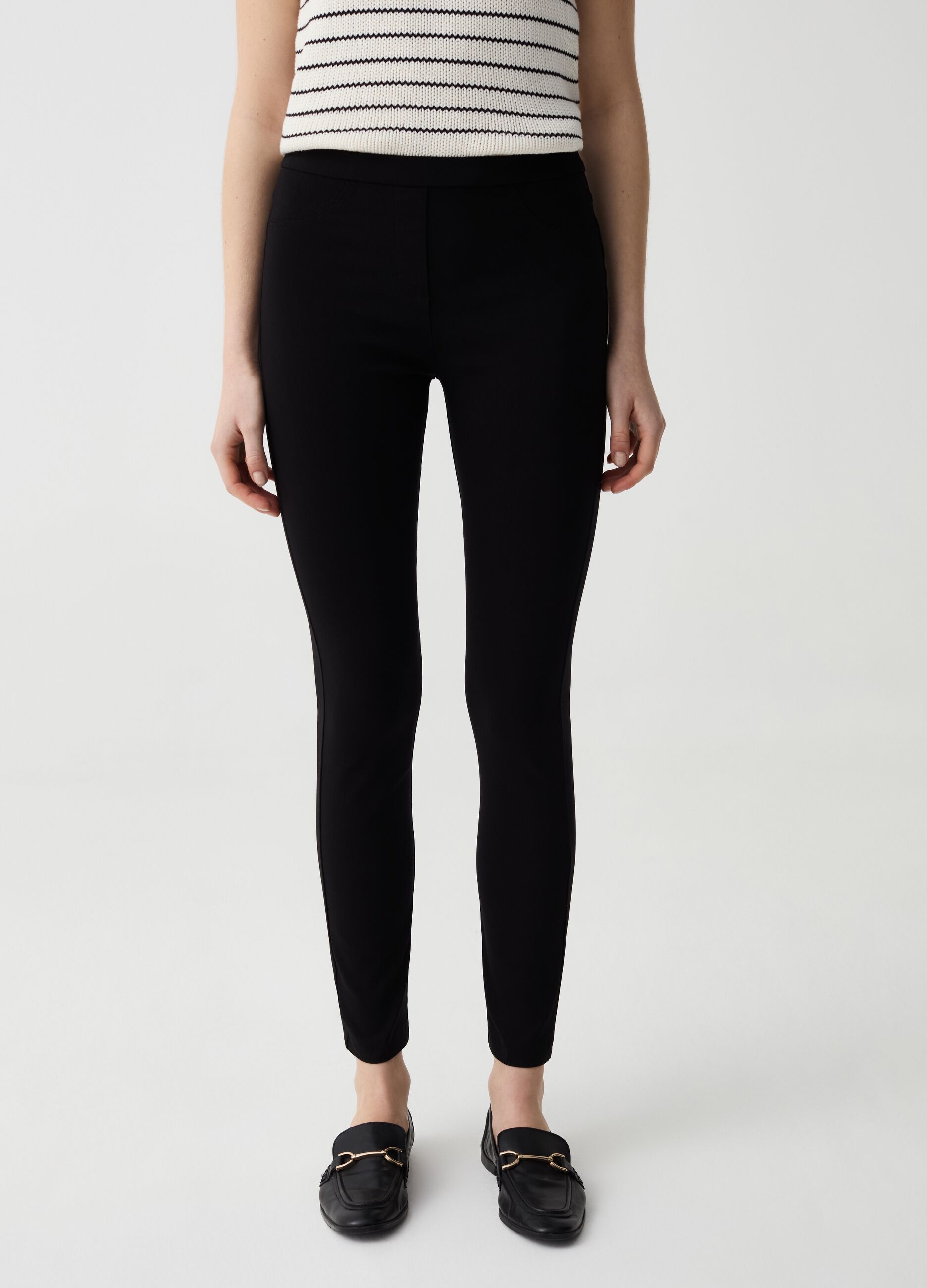 Sustainable stretch viscose treggings