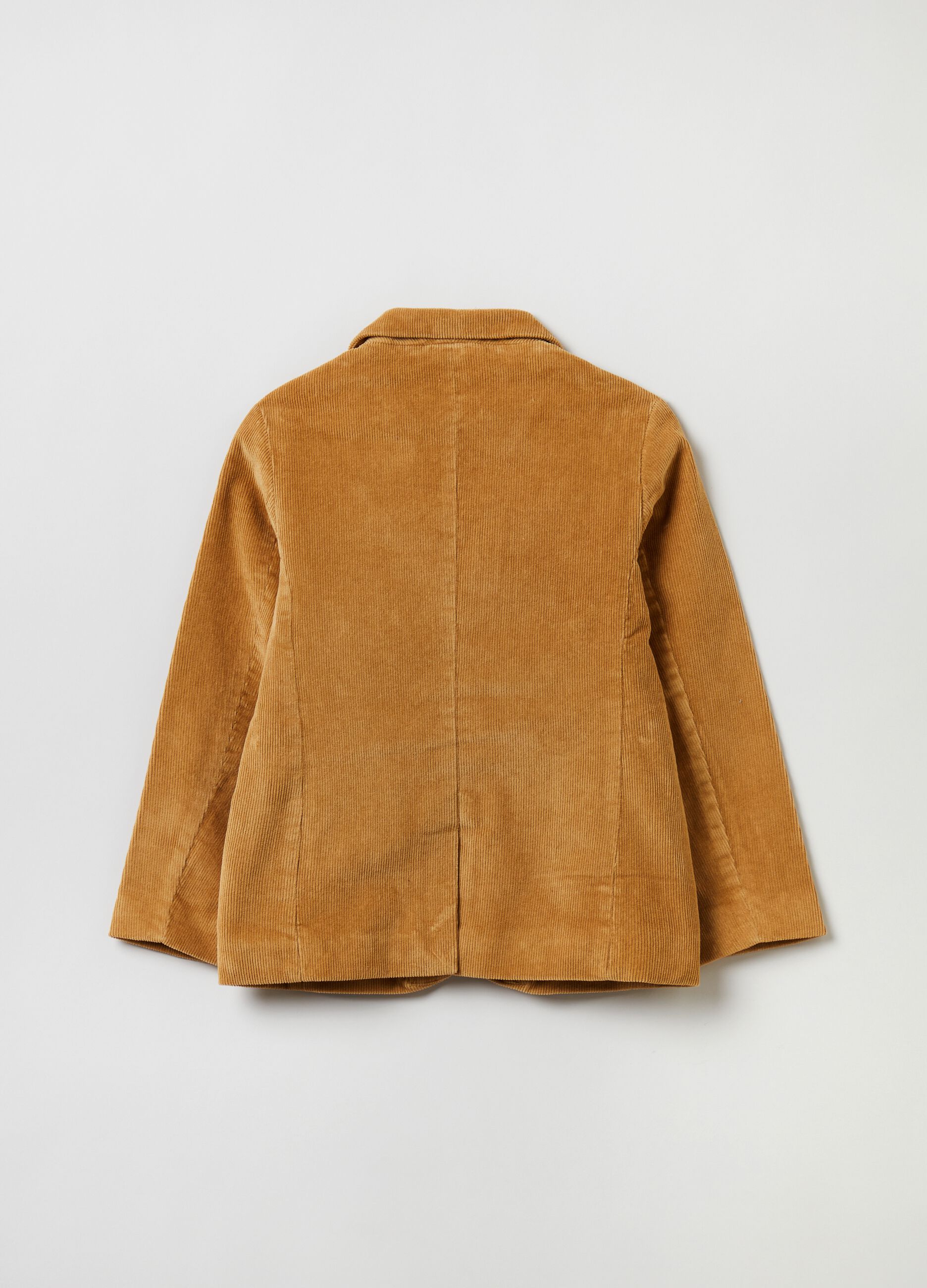 Giacca monopetto in corduroy_1