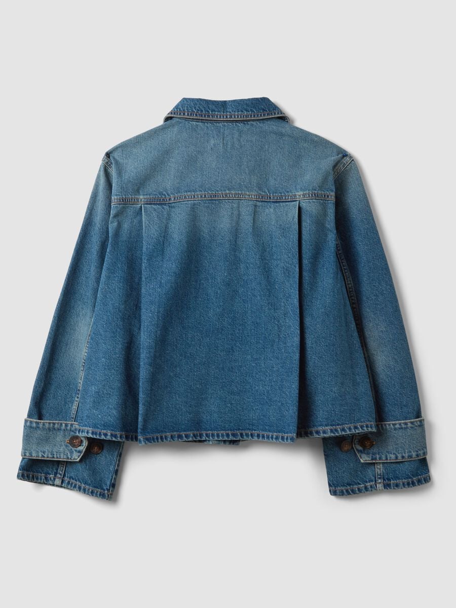 Blue oversized pure-cotton denim jacket_2