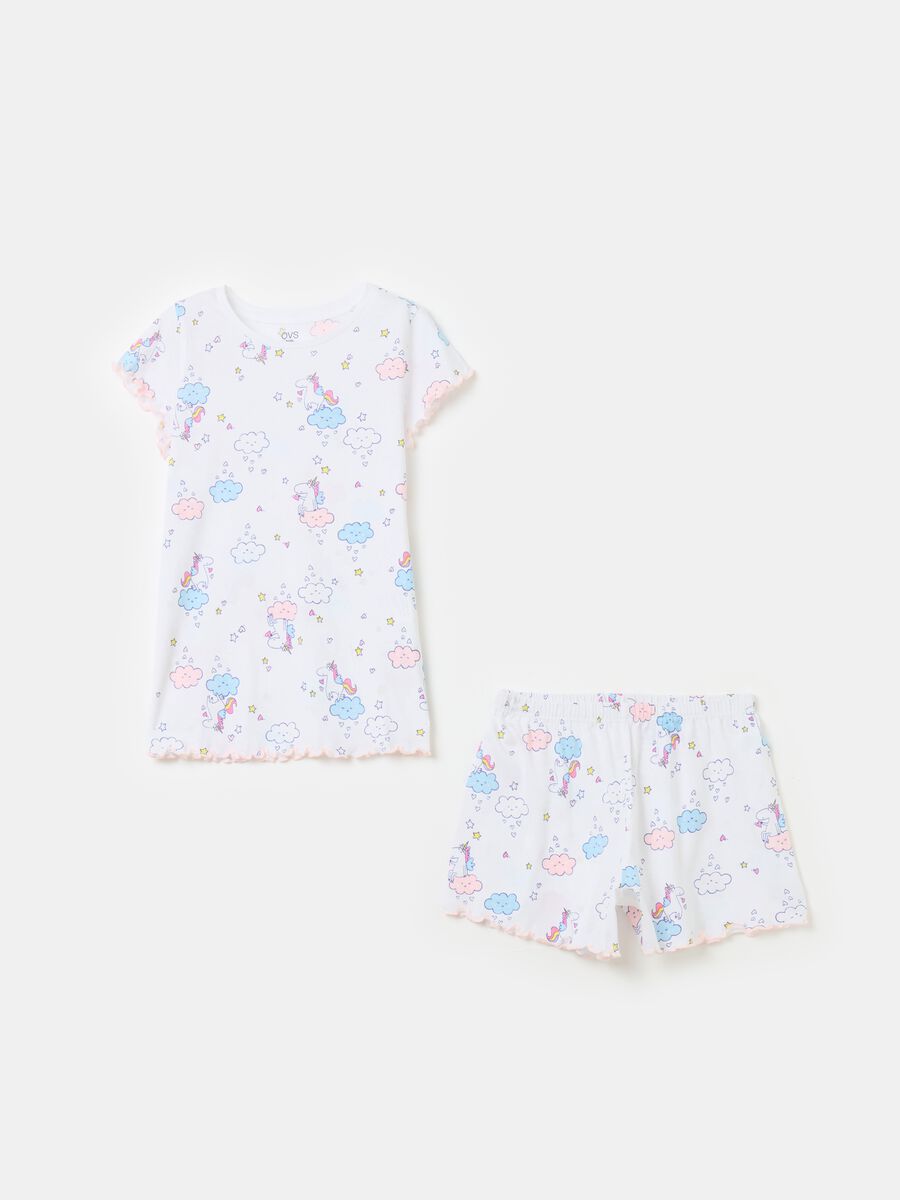 Organic cotton pyjamas with print_0