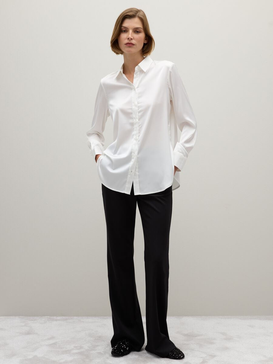 Multicolour Regular Fit Stretch Fabric Shirt_1