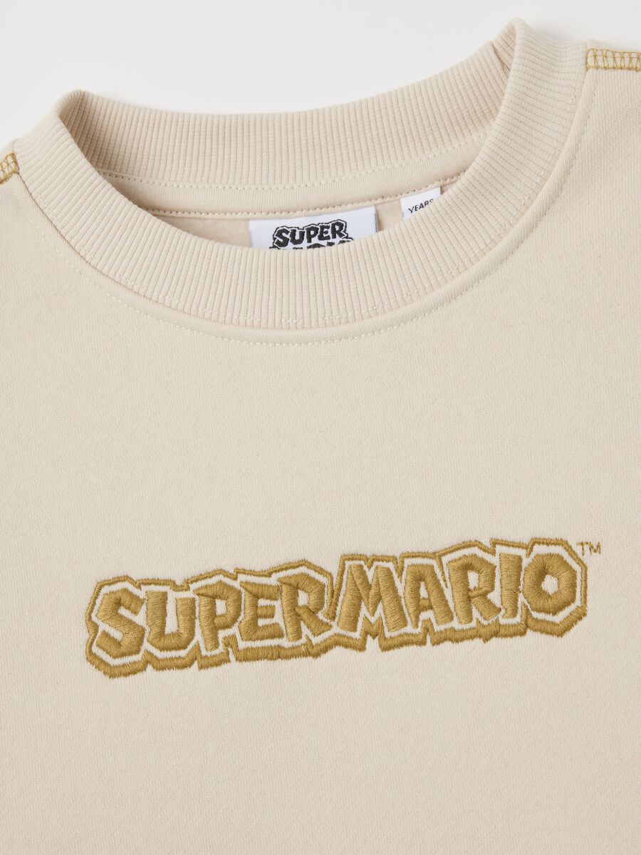 Beige sweatshirt with Super Mario for kids_2