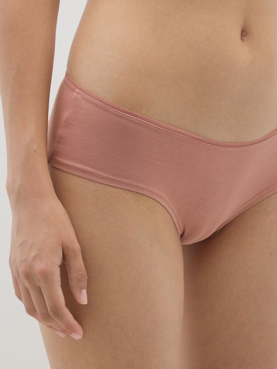 Tripack of elasticated cotton multicolour regular fit briefs_3