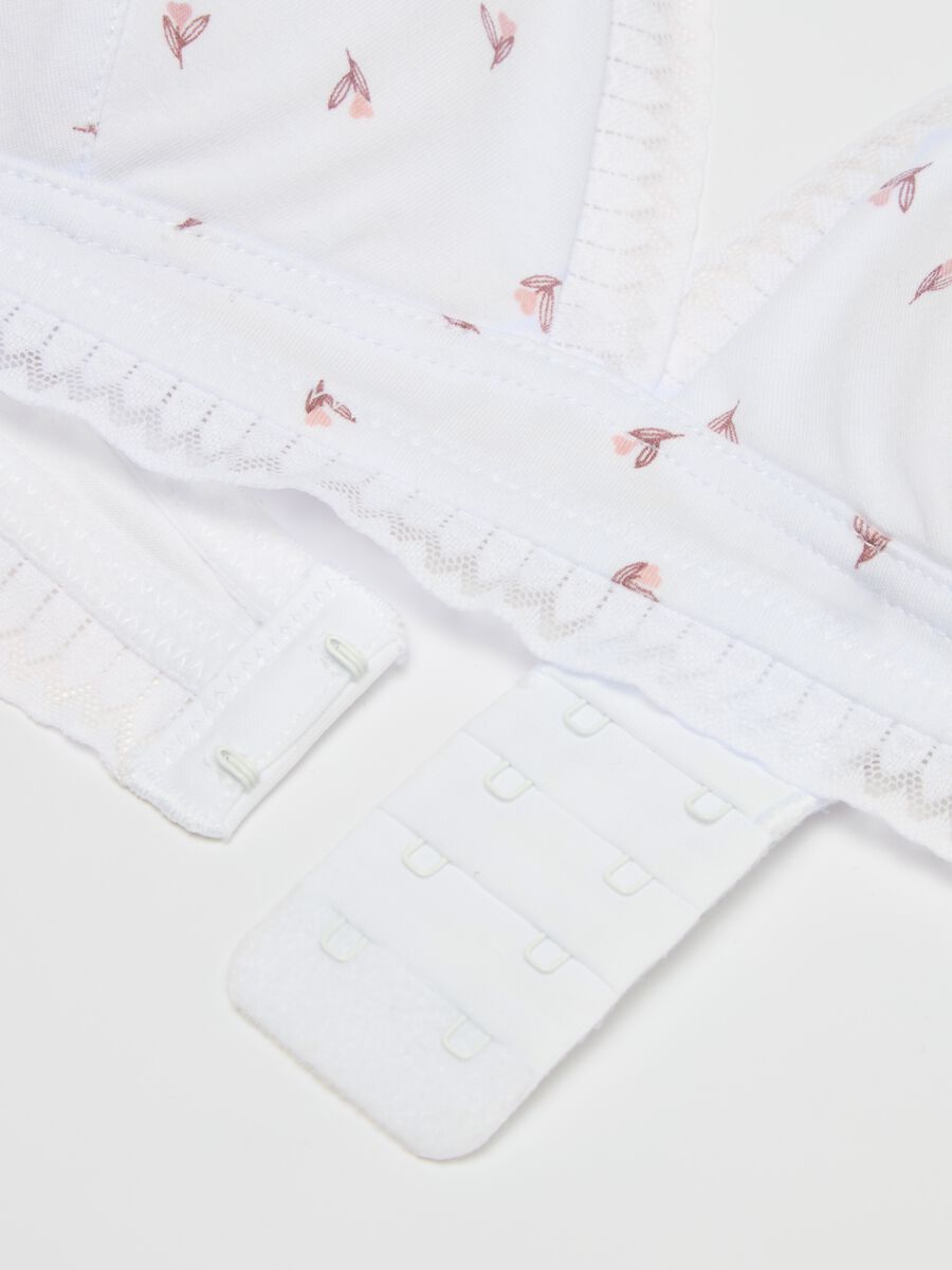 Semi-padded triangle bra in stretch cotton_5