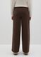 Brown wide-leg stretch trousers_2