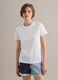 T-shirt bianca in puro cotone supima a maniche corte regular fit_2