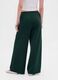 Green Palazzo Trousers in Cotton and Polyester Blend_2