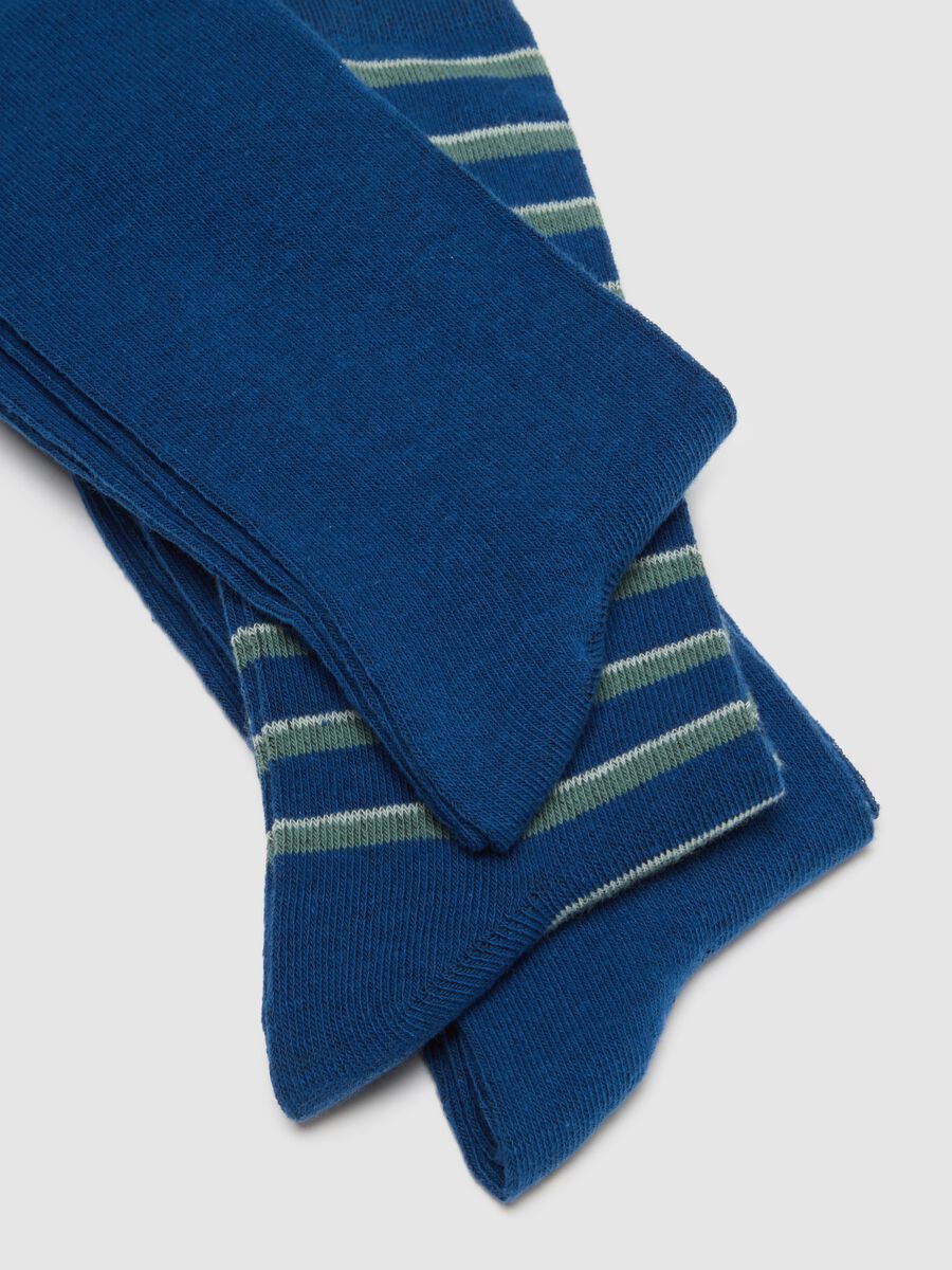 Multipack of short cotton socks in multicolour with stripes and polka dots_1