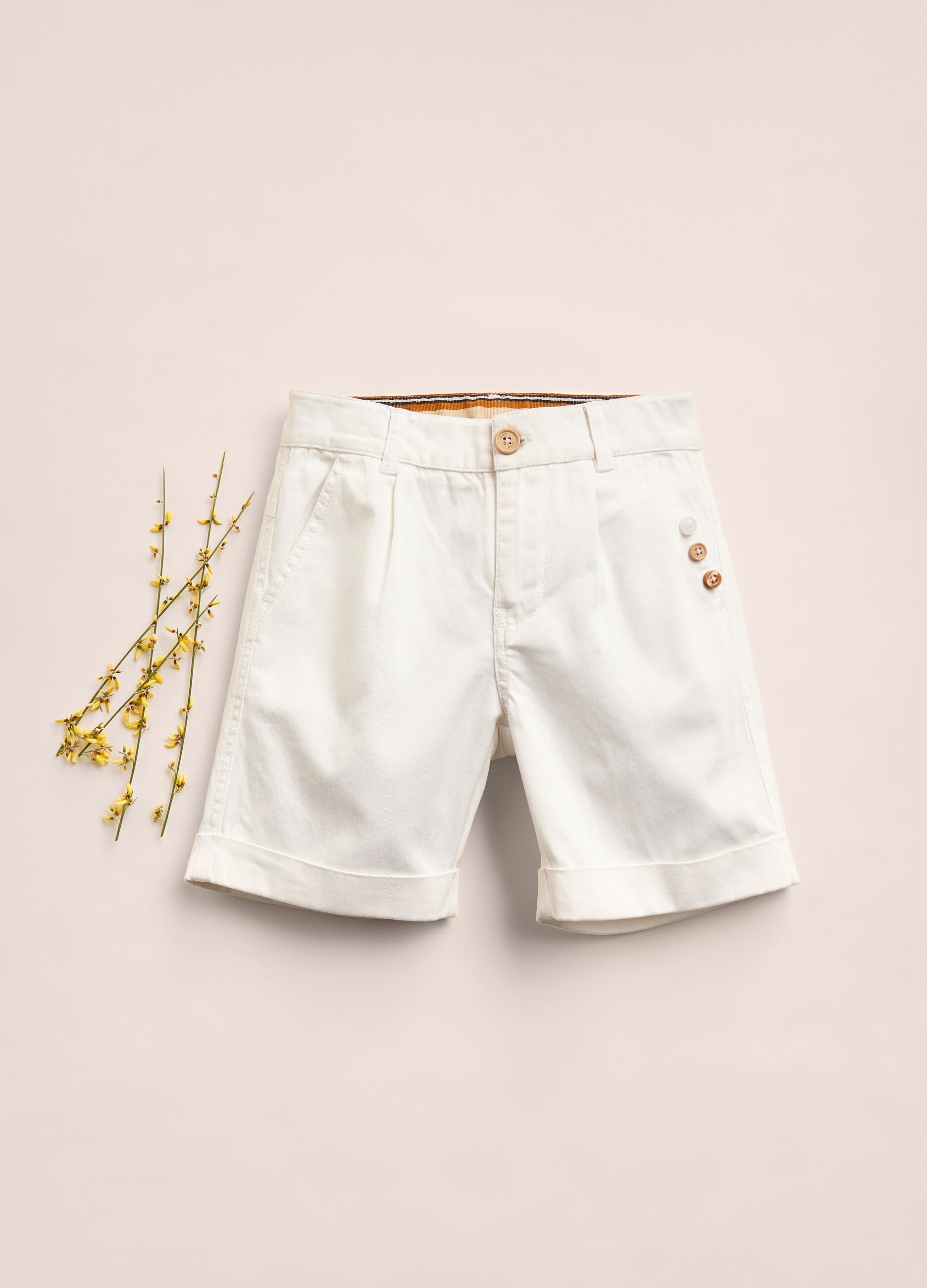 Shorts in cotone elasticizzato IANA