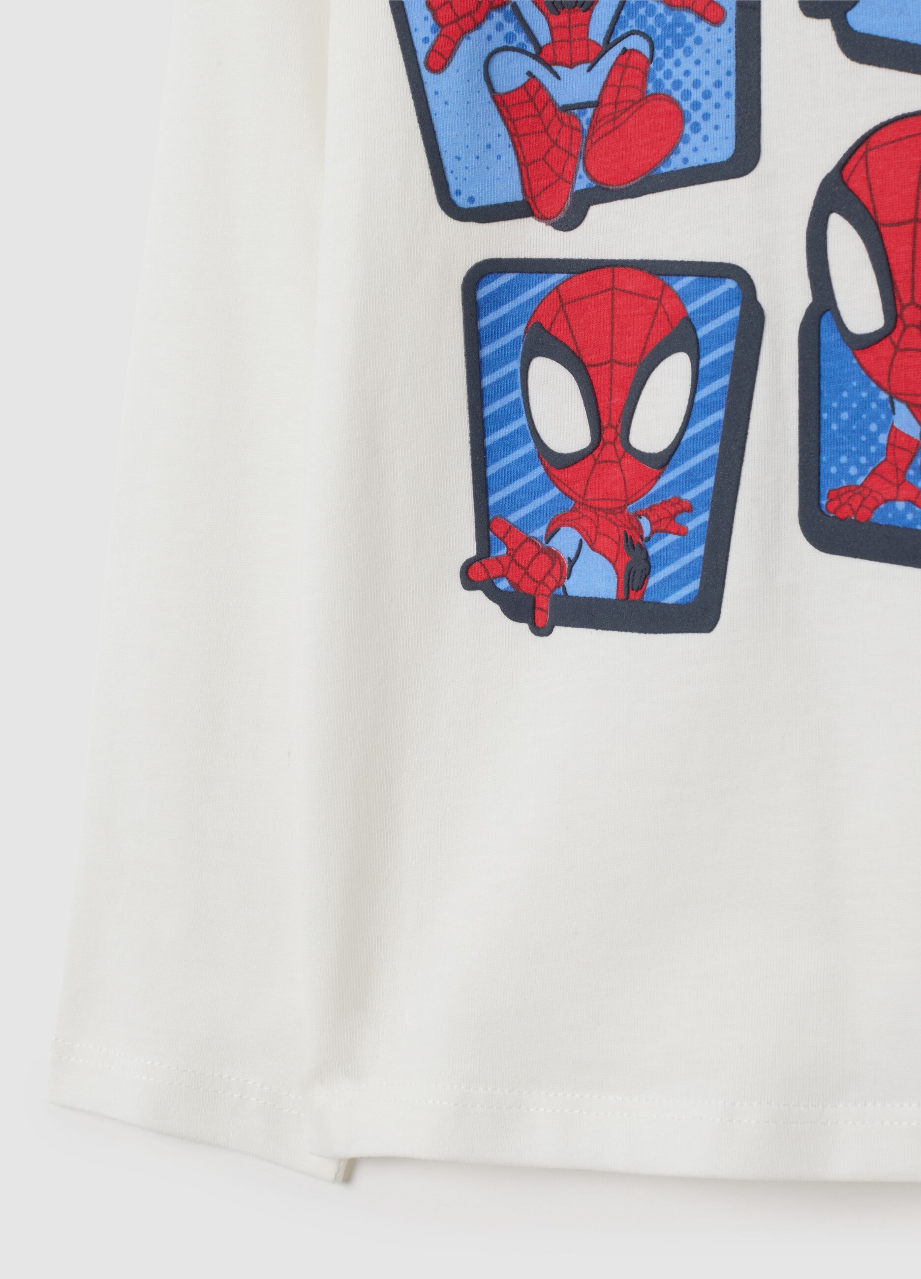 White pure cotton children's T-shirt regular fit