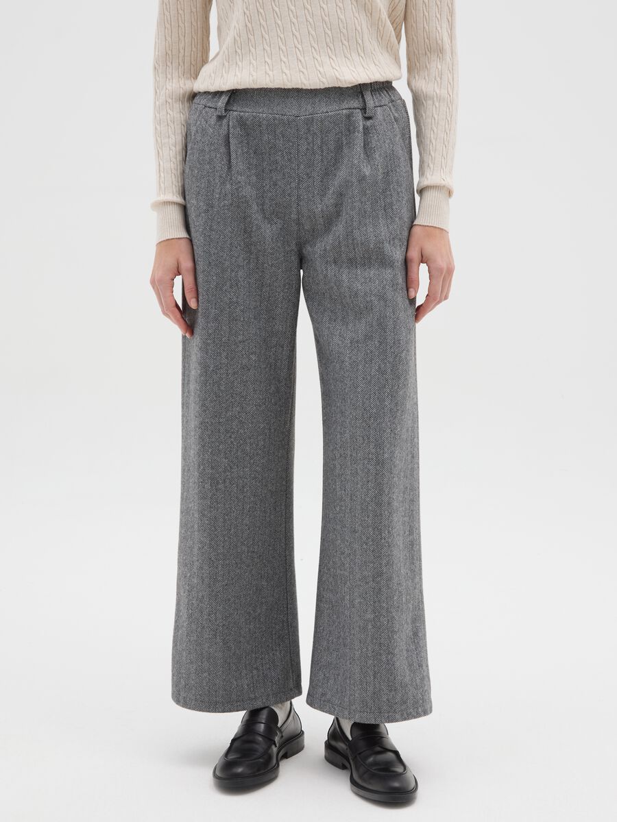 Grey Regular Fit Trousers_1