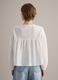 Camicia bianca in puro cotone regular fit con inserti traforati_2