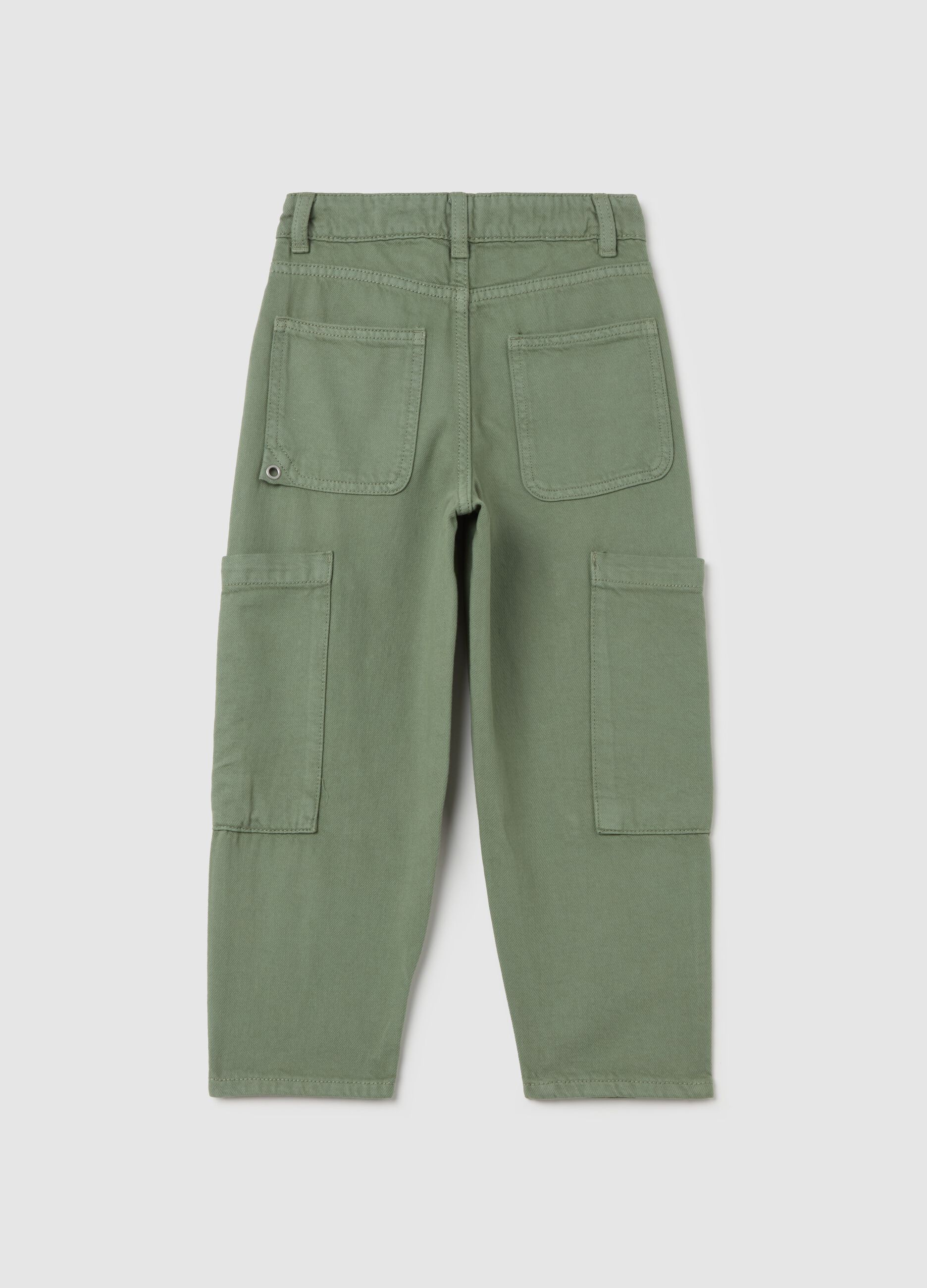 Cargo jeans in cotton