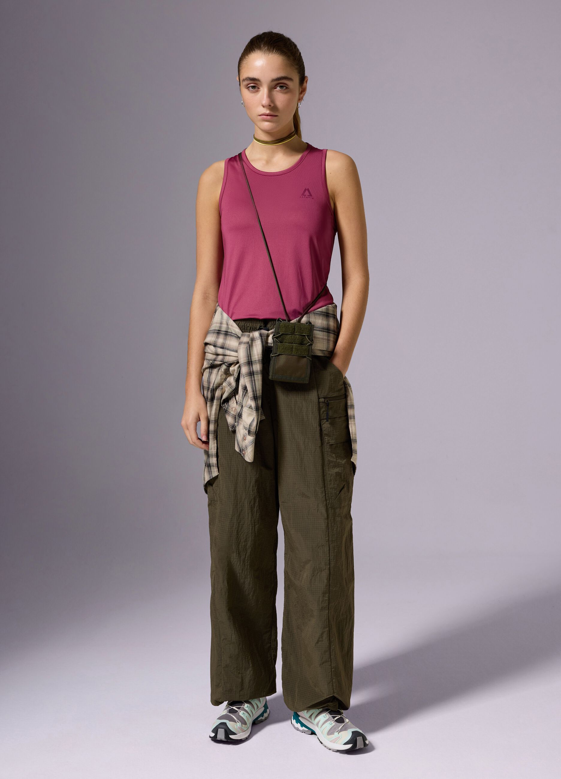 ALTAVIA WITH DEBORAH COMPAGNONI wide-leg cargo trousers