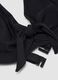 Black stretch bikini top with bow_1
