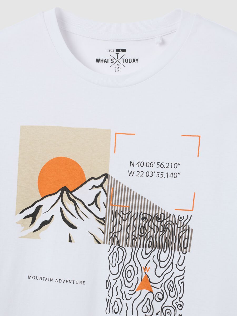 Men's Regular Fit White Pure Cotton T-shirt_1